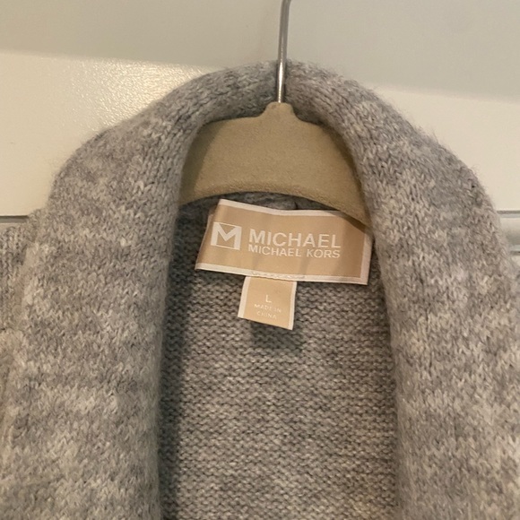 Michael Kors long sweater, charcoal and gray, size Large - Picture 3 of 6
